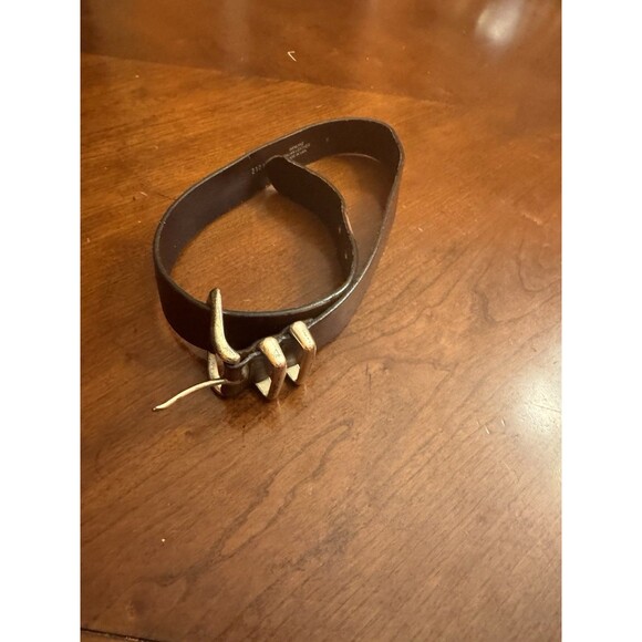 Unbranded Accessories - Vintage Gold Buckle Women’s Leather Belt Made In USA S